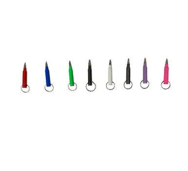 .223 Powder Coated Bullet Keychain