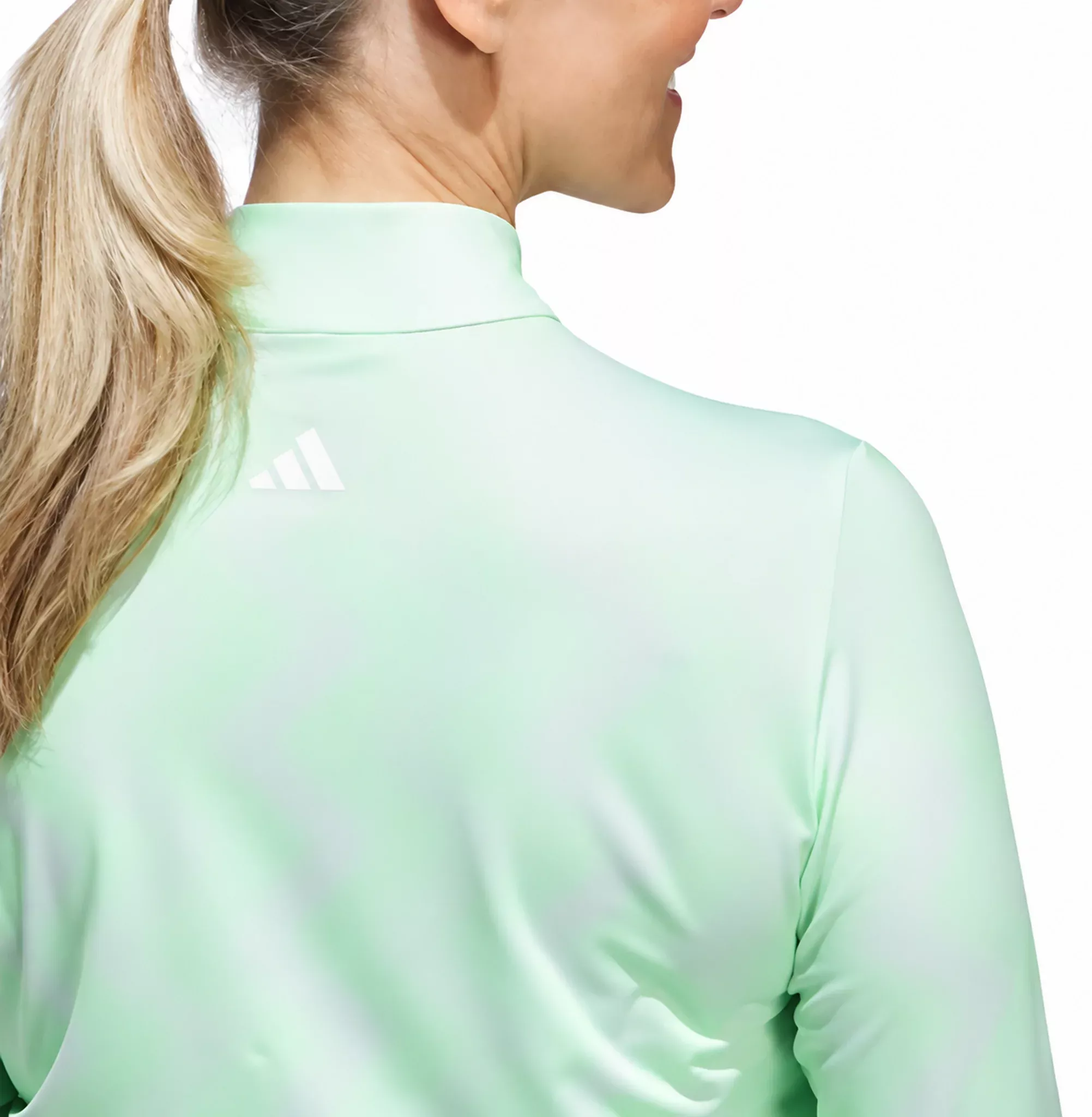Adidas Ultimate365 Printed ¼ Zip Women's Pullover | Light Green