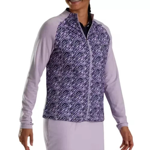 FootJoy Full-Zip Printed Women's Golf Pullover