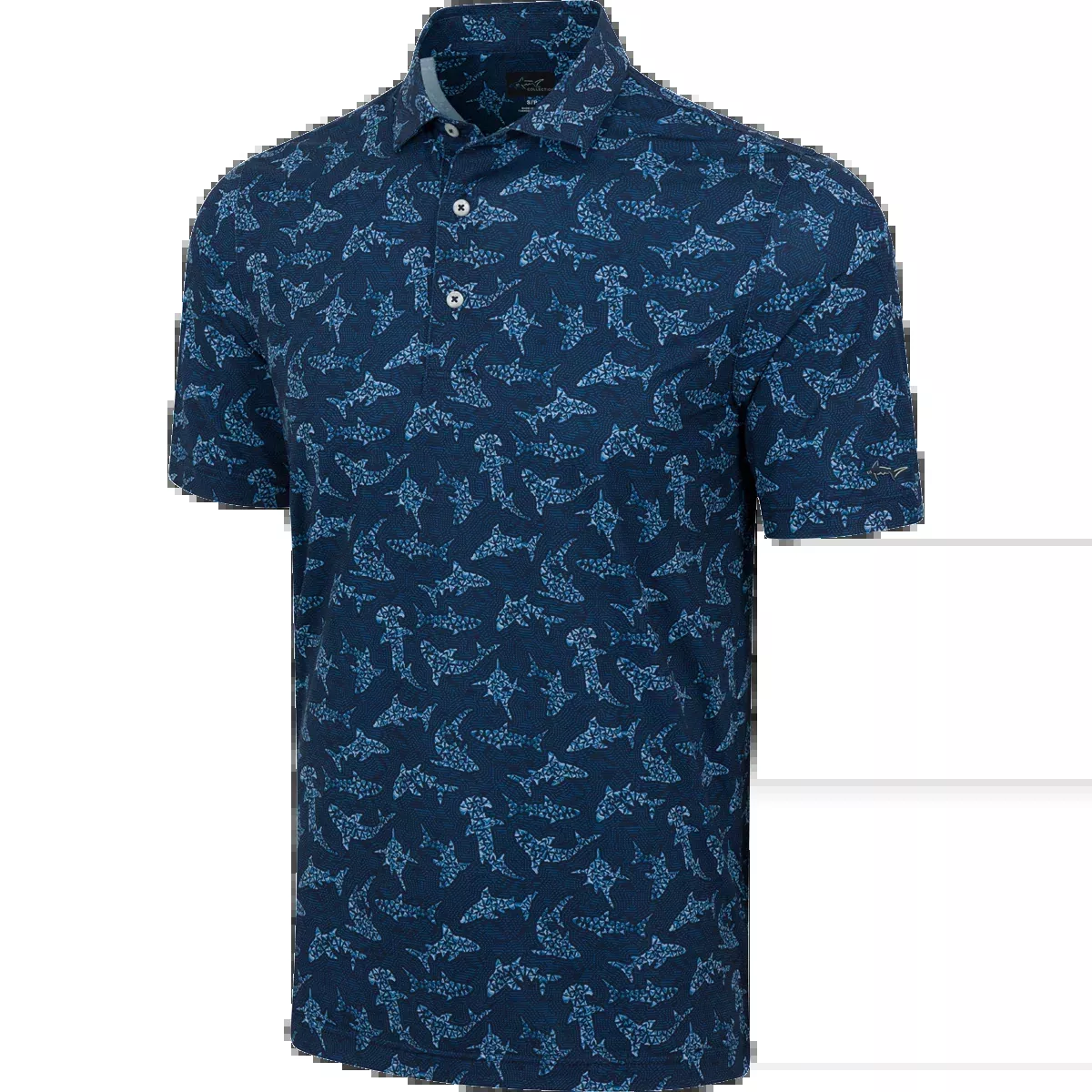 Greg Norman Mana Mano Men's Golf Polo | Navy