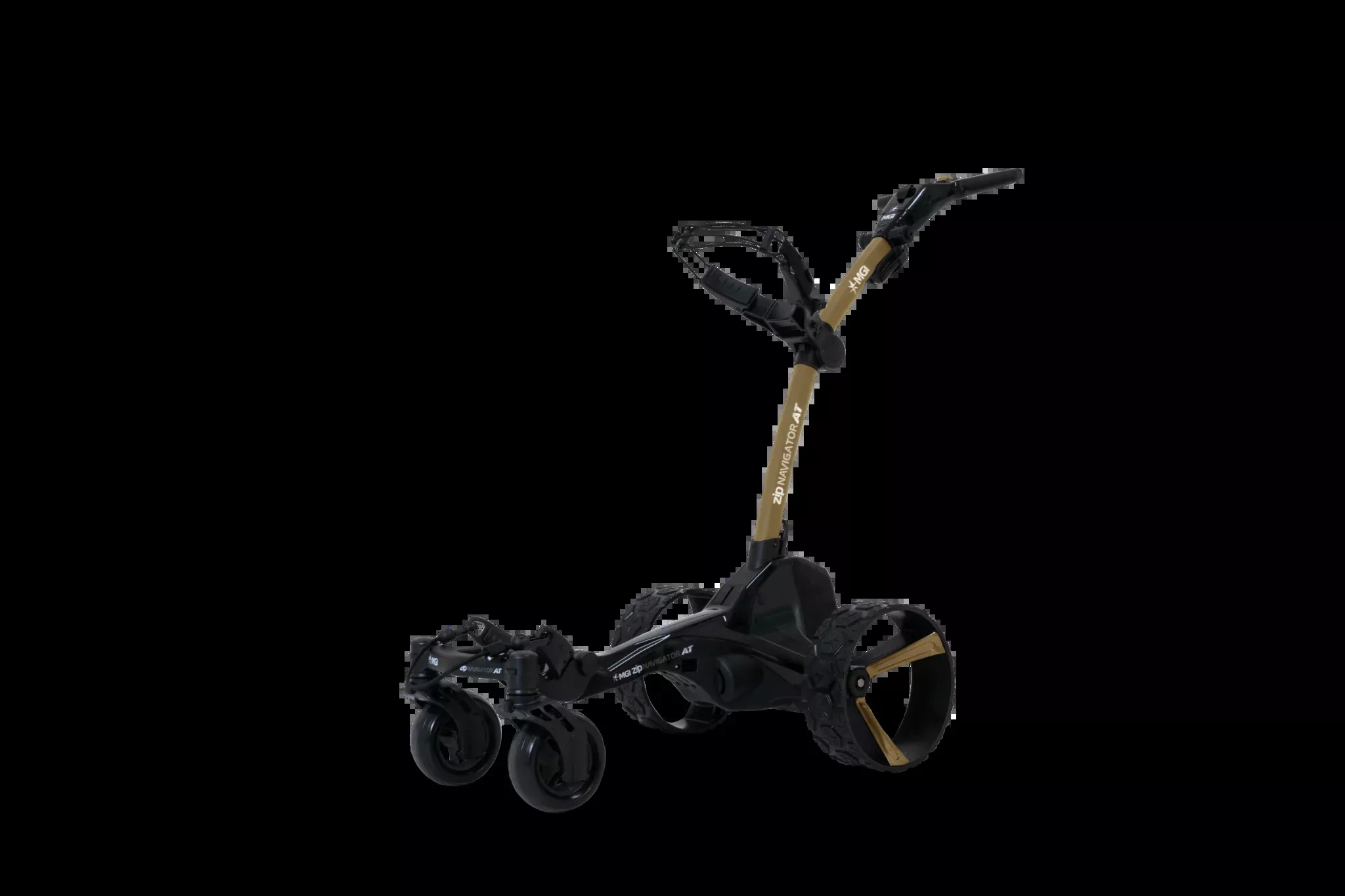 MGI Zip Navigator All Terrain Electric Golf Trundler – Vegas Gold Special Edition