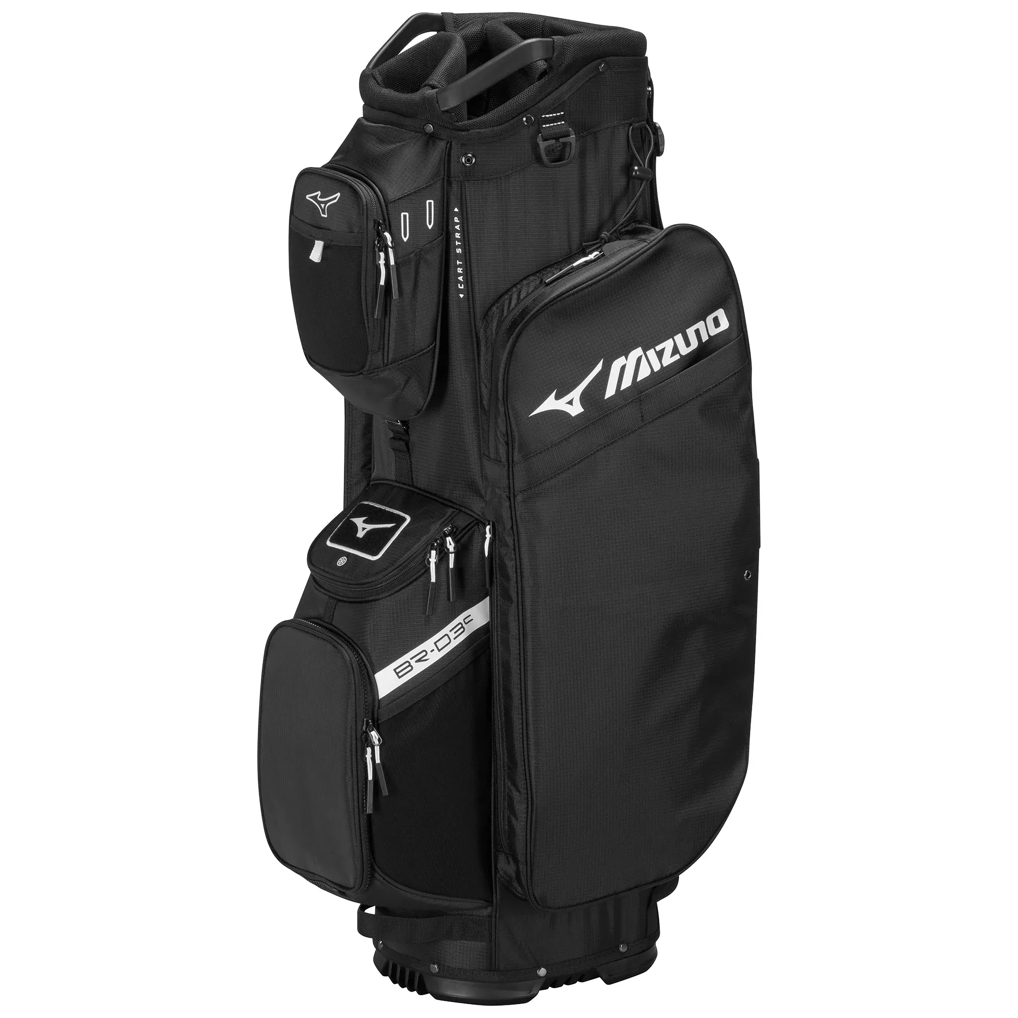 Mizuno 2026 BR-D3 Cart Bag | Black/White