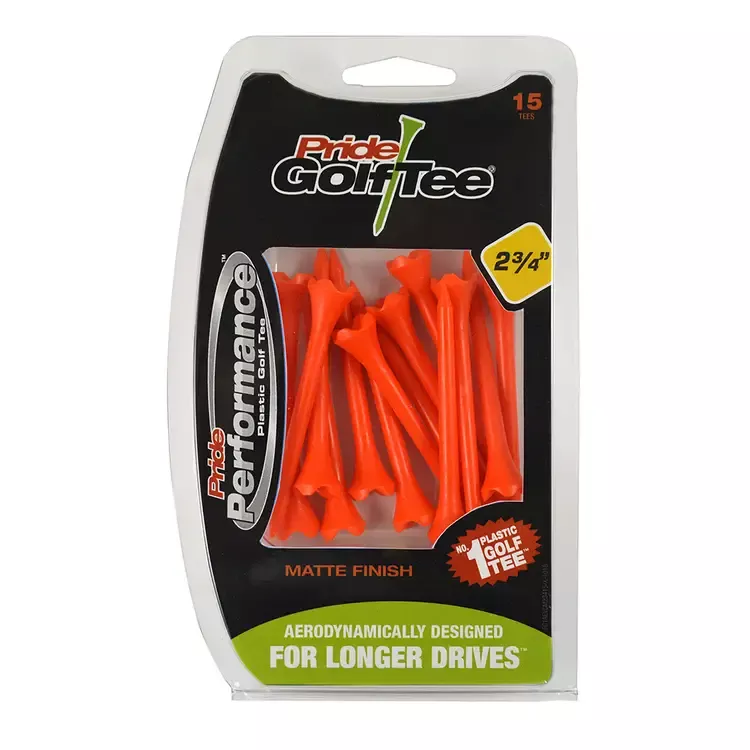 Pride Performance Golf Tee | Orange 2 3/4" | 15 Pack