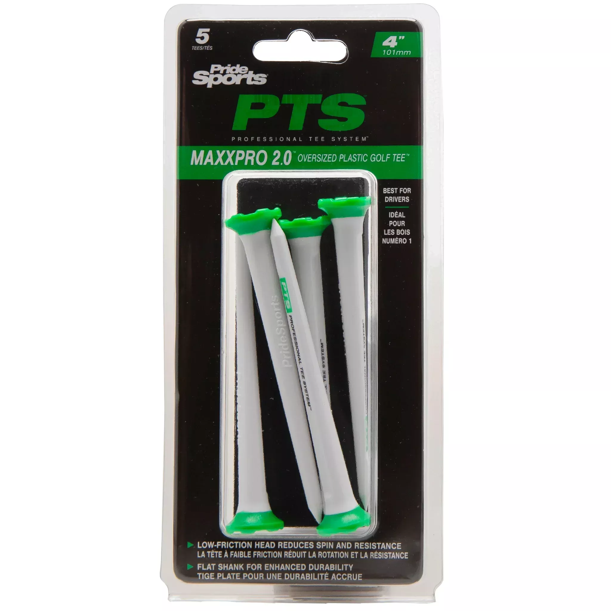 Pride PTS MaxxPro 2.0 Oversize Plastic Tee 4" (5 Pack)