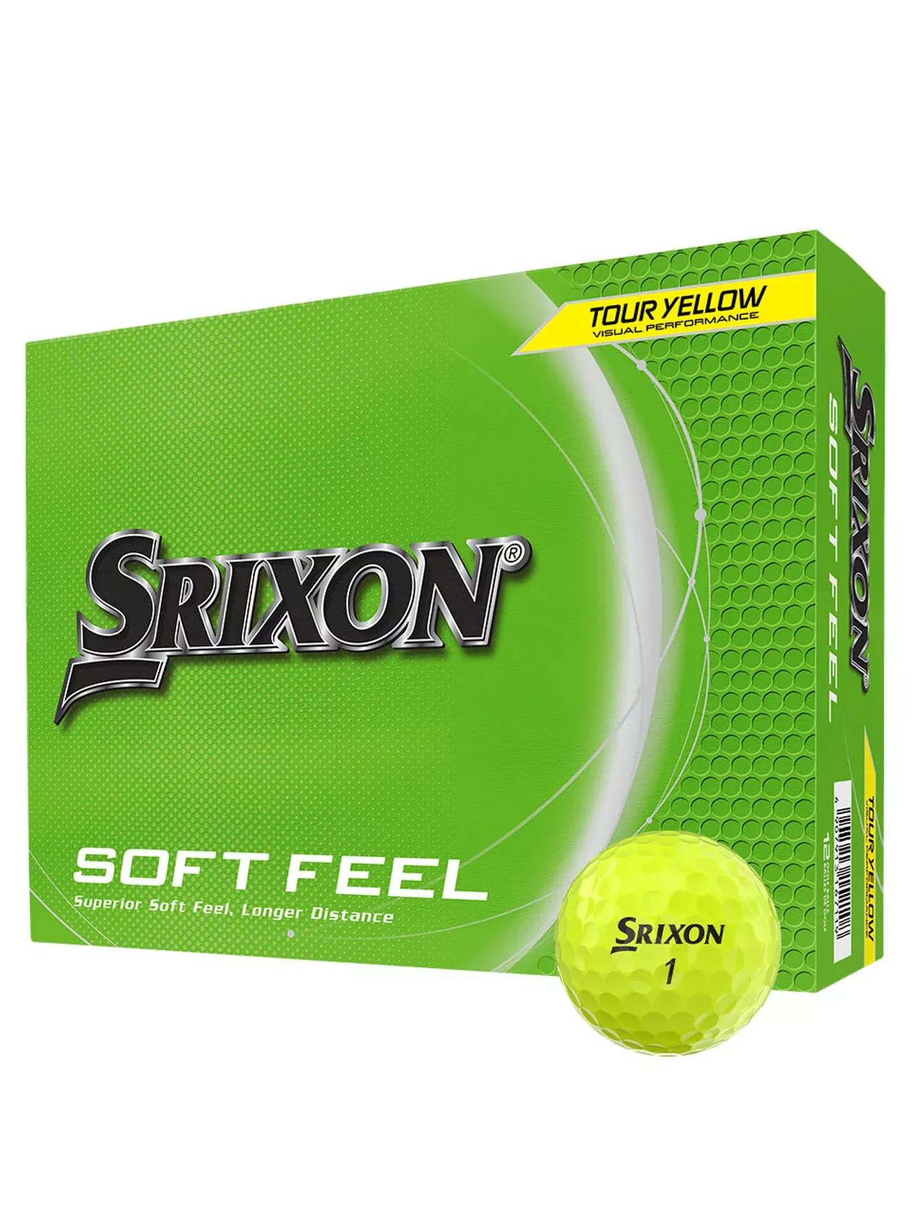 Srixon Soft Feel Golf Balls Yellow (1 Dozen) (2025)