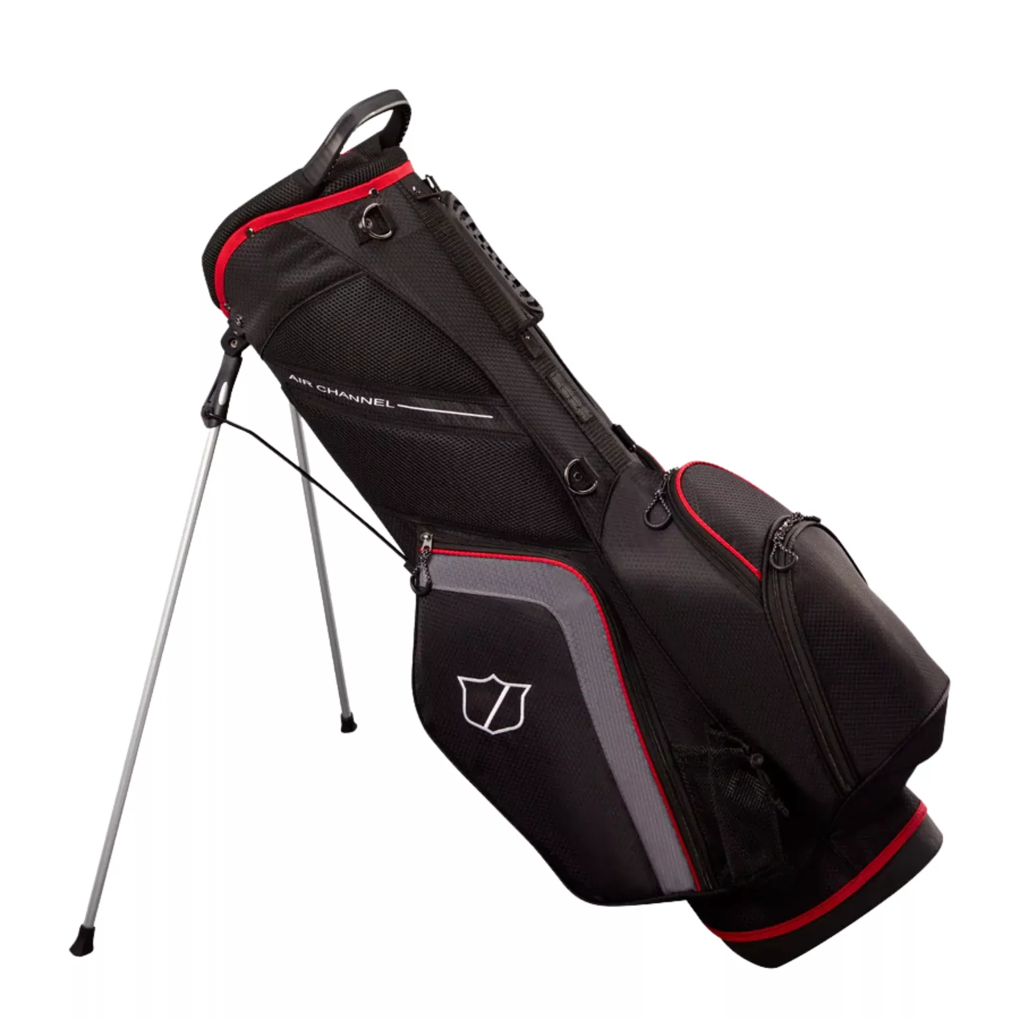 Wilson Lite Stand Bag | Black/Charcoal/Red